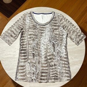 NWT Marc Cain Collections Snake Print Top *N6 US14